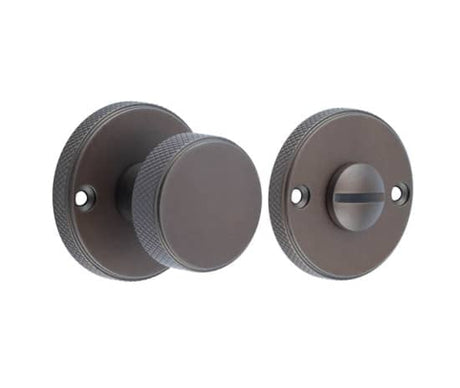 Frelan Hardware Door Furniture Dark Bronze / No Burlington - 40mm DB Westbourne turn & release (face fix)