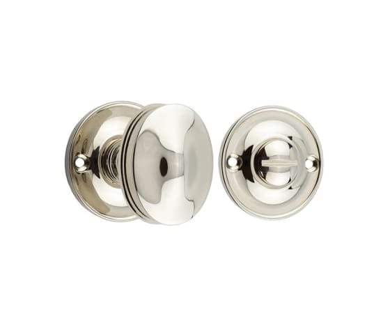Frelan Hardware Door Furniture Polished Nickel / No Burlington - 40mm PN Turn & release