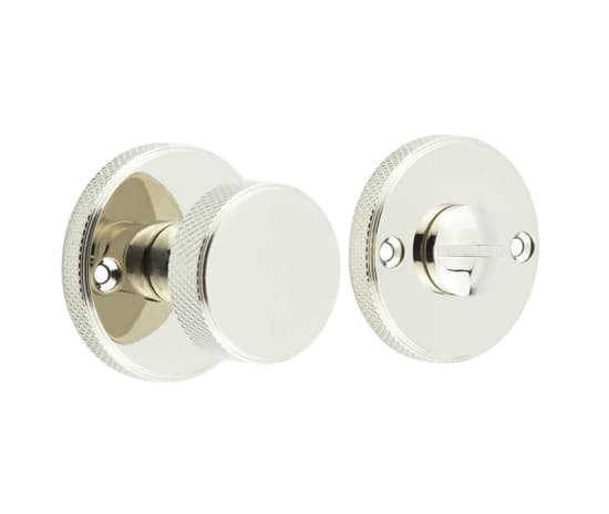 Frelan Hardware Door Furniture Polished Nickel / No Burlington - 40mm PN Westbourne turn & release (face fix)
