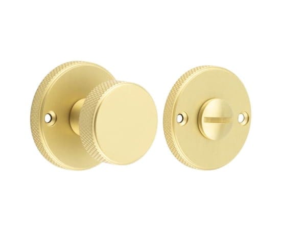 Frelan Hardware Door Furniture Satin Brass / No Burlington - 40mm SB Westbourne turn & release (face fix)