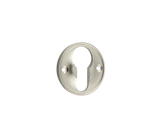 Frelan Hardware Door Furniture Satin Nickel / Euro Profile Escutcheons Burlington - 40mm SN Euro keyway escutcheon