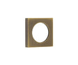 Frelan Hardware Door Furniture Antique Brass / Outer Rose Burlington - 52x52mm AB plain square outer rose for esc