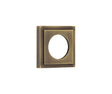 Frelan Hardware Door Furniture Antique Brass / Outer Rose Burlington - 52x52mm AB stepped square outer rose for levers and t&r
