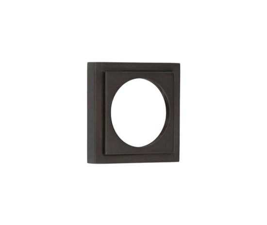 Frelan Hardware Door Furniture Dark Bronze / Outer Rose Burlington - 52x52mm DB stepped square outer rose for esc