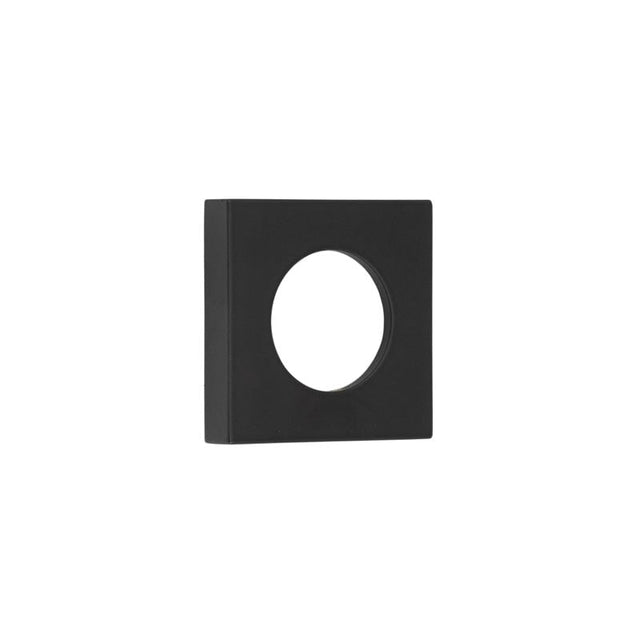 Frelan Hardware Door Furniture Black / Outer Rose Burlington - 52x52mm MB plain square outer rose for levers and t&r