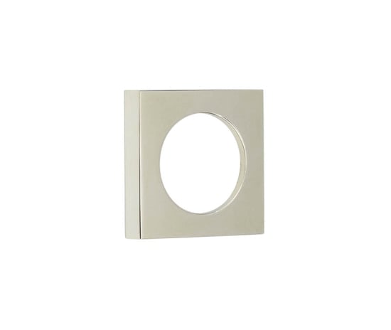 Frelan Hardware Door Furniture Polished Nickel / Outer Rose Burlington - 52x52mm PN plain square outer rose for esc