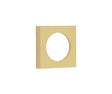Frelan Hardware Door Furniture Satin Brass / Outer Rose Burlington - 52x52mm SB plain square outer rose for esc