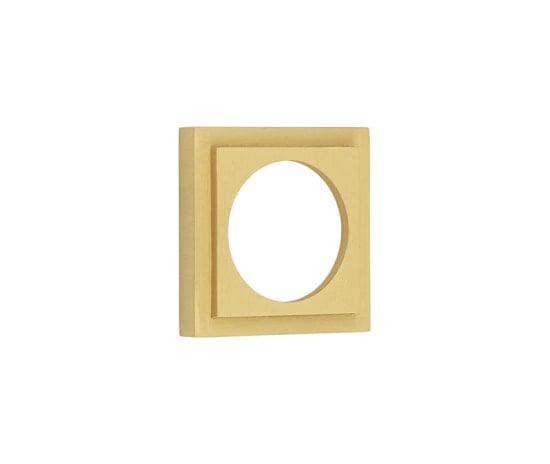 Frelan Hardware Door Furniture Satin Brass / Outer Rose Burlington - 52x52mm SB stepped square outer rose for esc