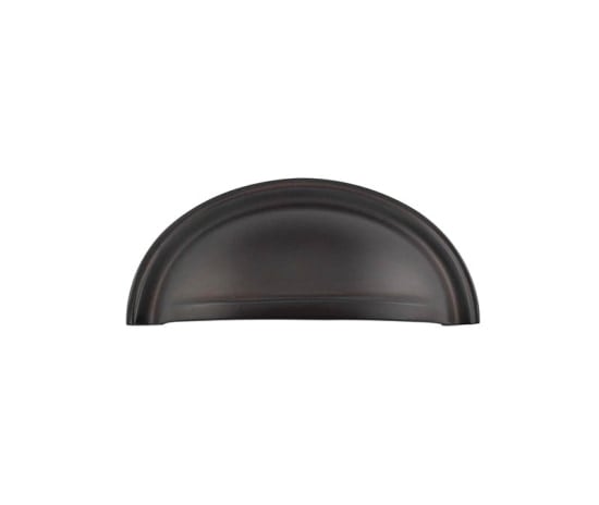 Frelan Hardware Cabinet Hardware Dark Bronze Burlington - 95x40mm DB Drawer Pull