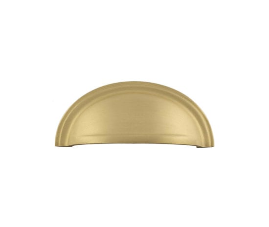 Frelan Hardware Cabinet Hardware Satin Brass Burlington - 95x40mm SB Drawer Pull