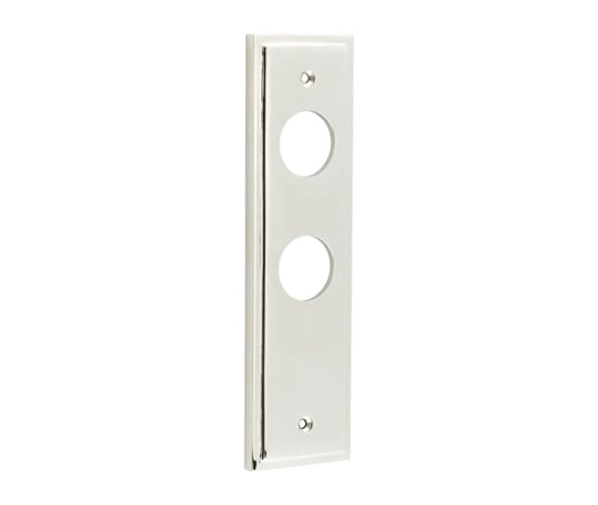 Frelan Hardware Locks & Latches Polished Nickel / Lock & Latch Plates Burlington - Bathroom Plate Choices