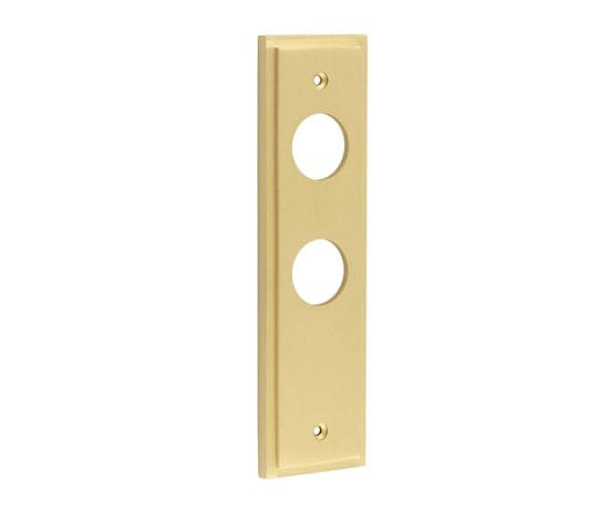 Frelan Hardware Locks & Latches Satin Brass / Lock & Latch Plates Burlington - Bathroom Plate Choices