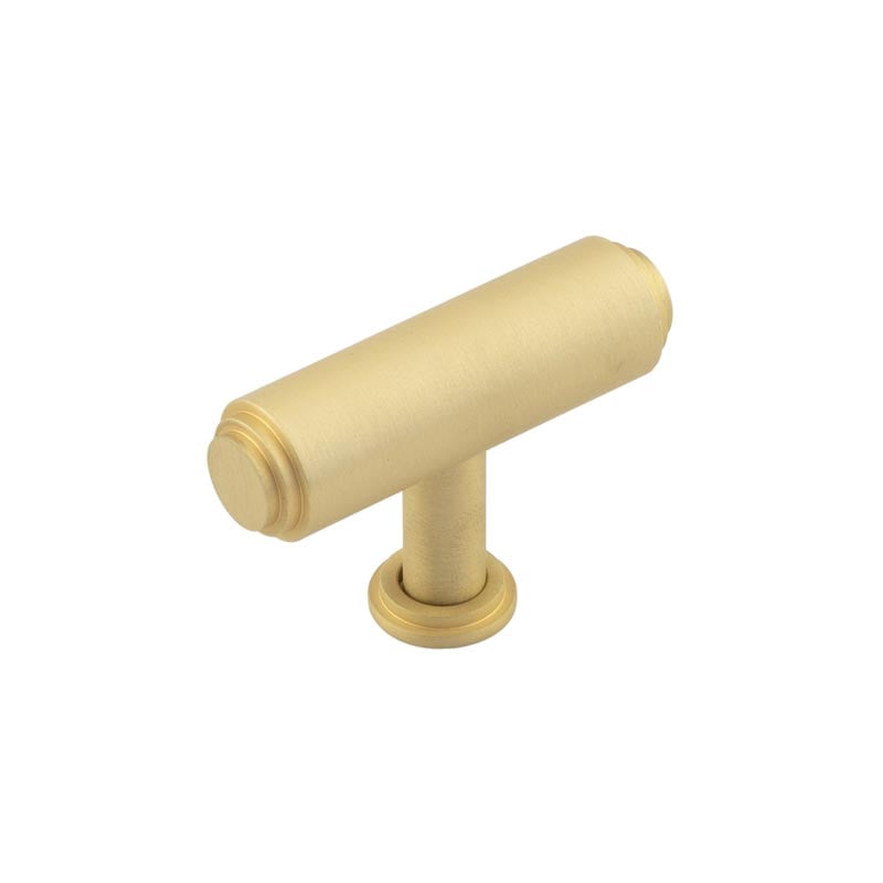 Frelan Hardware Cabinet Hardware Satin Brass / Cabinet T-Pulls Burlington - Belgrave T Bar Cupboard Knob - Satin Brass