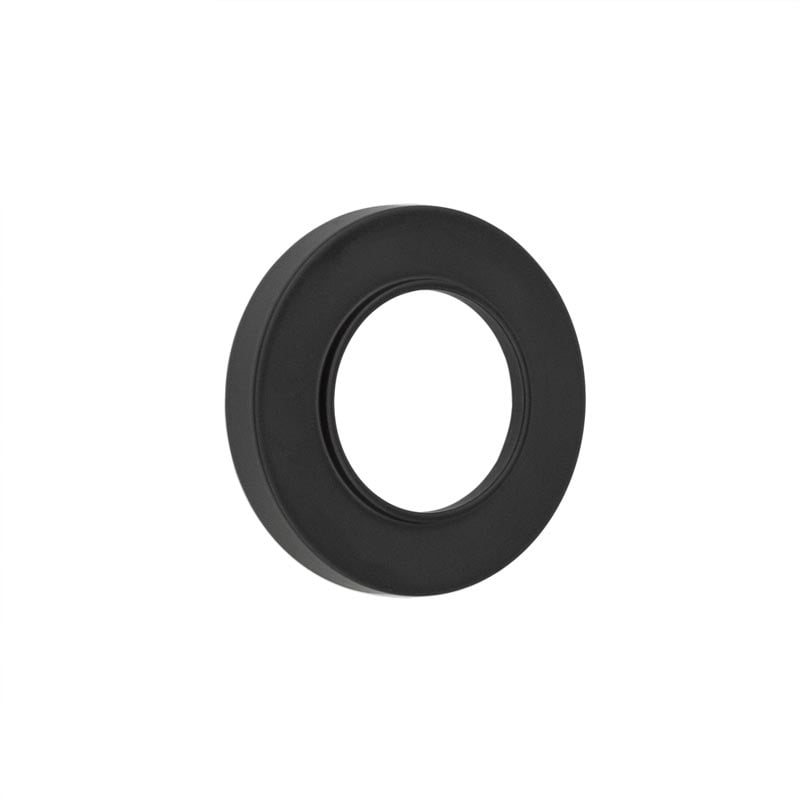 Frelan Hardware Door Furniture Black / Outer Rose Burlington - Burlington MB Plain Outer Rose For Levers & T&R