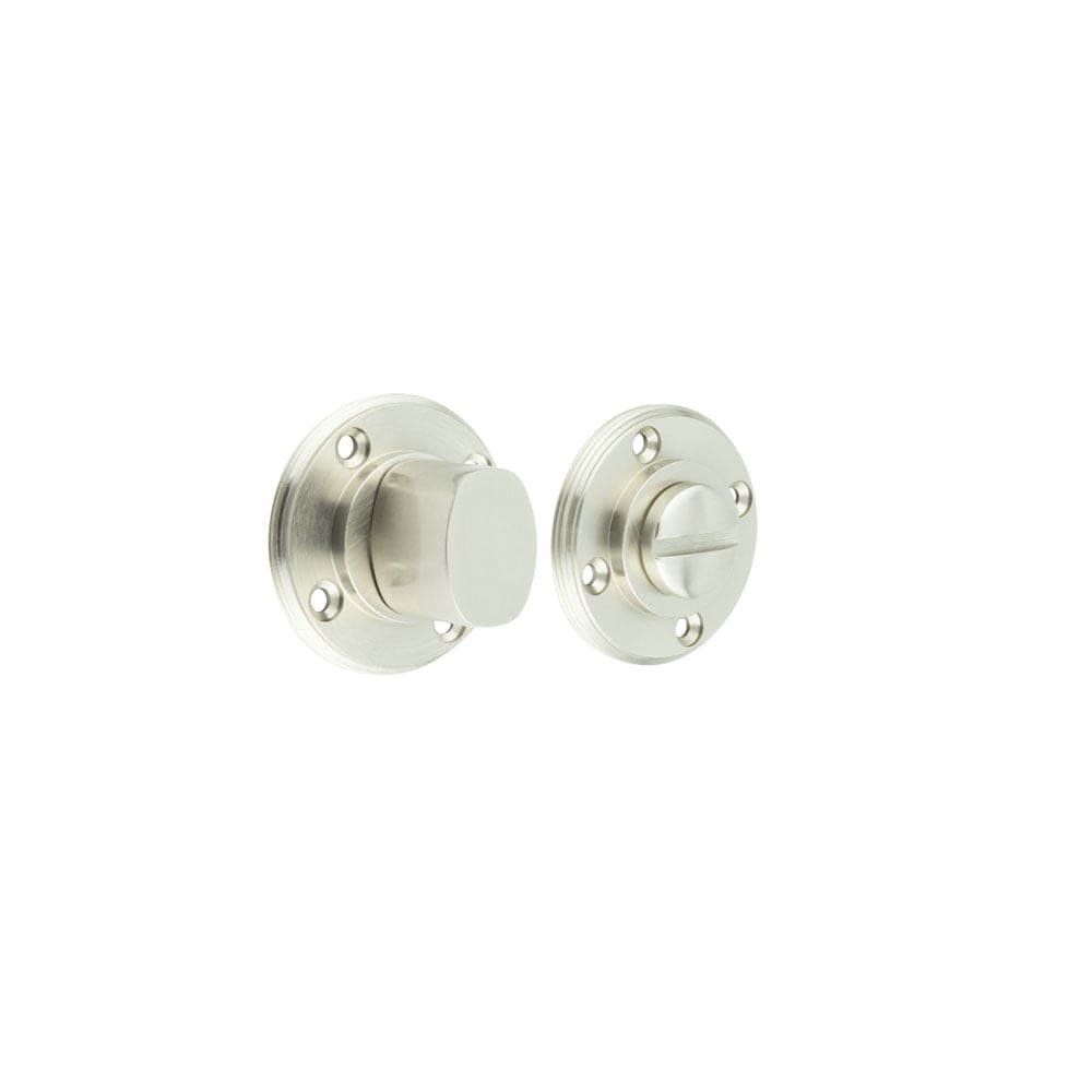 Frelan Hardware Door Furniture Satin Nickel / No Burlington - Burlington turn & release - Satin Nickel