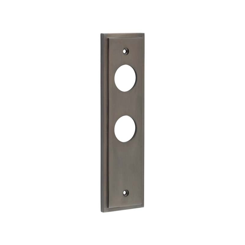 Frelan Hardware Locks & Latches Dark Bronze / Lock & Latch Plates Burlington - Din Bathroom Plate Choices