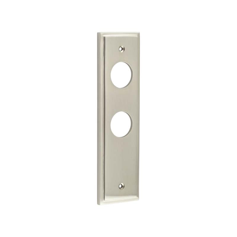 Frelan Hardware Locks & Latches Satin Nickel / Lock & Latch Plates Burlington - Din Bathroom Plate Choices