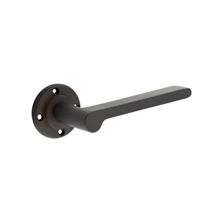 Frelan Hardware Door Furniture Dark Bronze / Round Rose Burlington - Fitzrovia Lever on Rose Door Handle - Roses Sold Separately