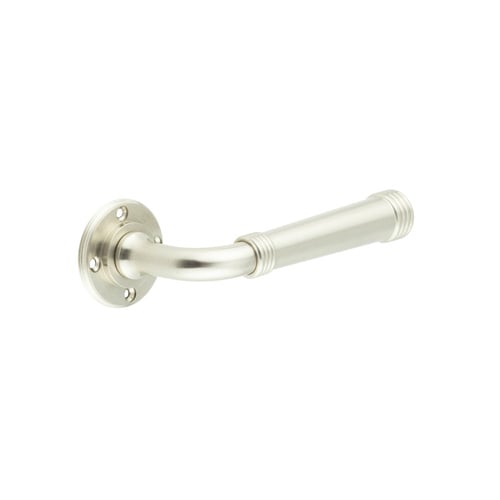 Frelan Hardware Door Furniture Satin Nickel / Round Rose Burlington - Highgate Lever on Rose Door Handle - Roses Sold Separately