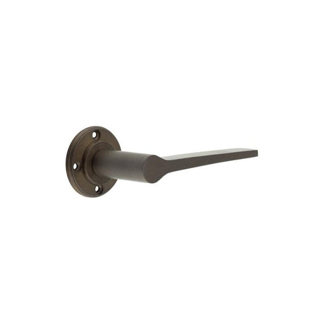 Frelan Hardware Door Furniture Dark Bronze / Round Rose Burlington - Knightsbridge lever on rose - Dark Bronze