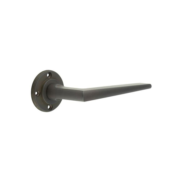 Frelan Hardware Door Furniture Dark Bronze / Round Rose Burlington - Mayfair lever on rose - Dark Bronze