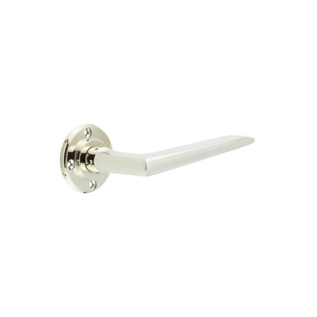 Frelan Hardware Door Furniture Polished Nickel / Round Rose Burlington - Mayfair lever on rose - Polished Nickel