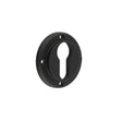Frelan Hardware Door Furniture Black / Euro Profile Escutcheons Burlington - MB inner escutcheon euro profile