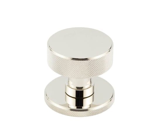 Frelan Hardware Door Furniture Polished Nickel / Mortice Knobs Burlington - Polished Nickel Westbourne Knurled Mortice Door Handles