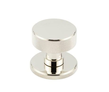 Frelan Hardware Door Furniture Polished Nickel / Mortice Knobs Burlington - Polished Nickel Westbourne Knurled Mortice Door Handles