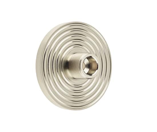 Frelan Hardware Door Furniture Satin Nickel / Projection Door Stop Burlington - Reeded door stop base - Satin Nickel
