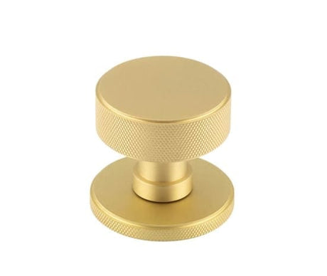 Frelan Hardware Door Furniture Satin Brass / Mortice Knobs Burlington - Satin Brass Westbourne Knurled Mortice Door Handles