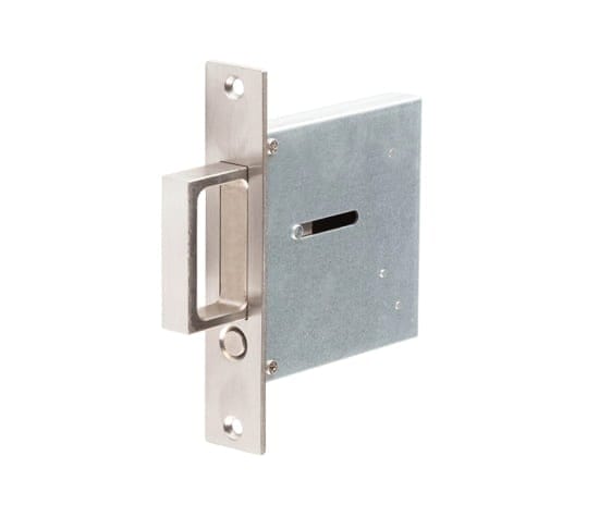 Frelan Hardware Door Furniture Satin Stainless Steel / Door Edge Pull / Rectangular Burlington - SSS Sliding Edge Flush Handle