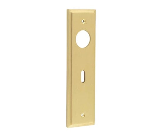 Frelan Hardware Door Furniture Satin Brass / Lock & Latch Plates Burlington - Standard Lock Plate Choices