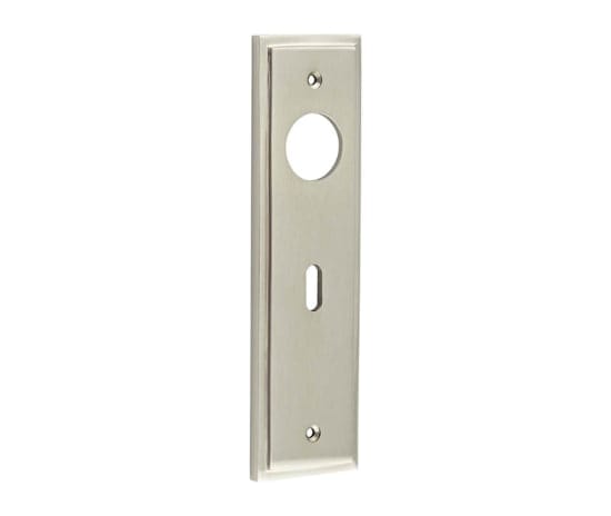 Frelan Hardware Door Furniture Satin Nickel / Lock & Latch Plates Burlington - Standard Lock Plate Choices