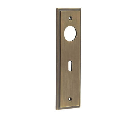 Frelan Hardware Locks & Latches Antique Brass / Lock & Latch Plates Burlington - Standard Lock Plate Choices