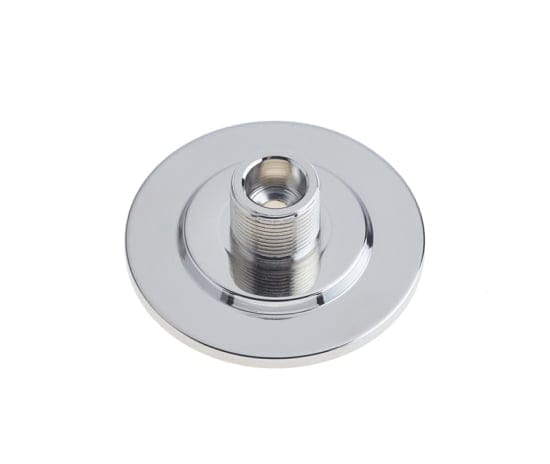 Frelan Hardware Door Furniture Polished Nickel / Projection Door Stop Burlington - Stepped door stop base - Polished Nickel