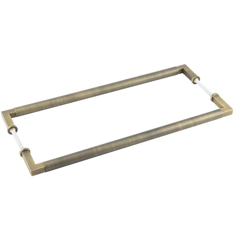 Frelan Hardware Door Furniture Antique Brass / Back to Back Fixing Pack Burlington - Westminister AB Pull Handle 425 x 20mm B2B Fixing