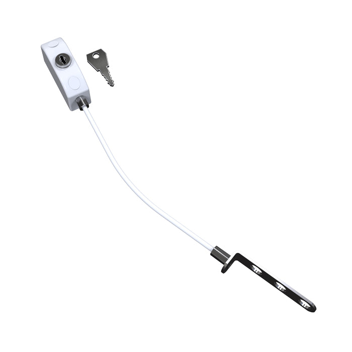 High quality image of Mila - Safety Enhancement Cable Restrictor White | Sku. bx060030 | Trade Door Handles.