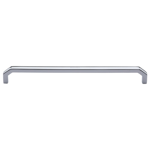 Heritage Brass Cabinet Pull Hex Angular Design 254mm CTC Polished Chrome Finish