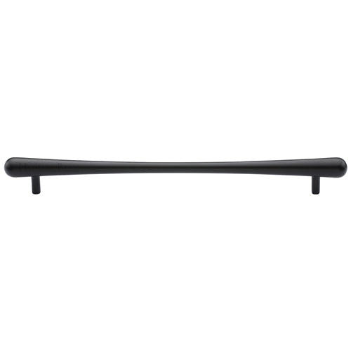 Heritage Brass Cabinet Pull T-Bar Raindrop Design 256mm CTC Matt Black Finish