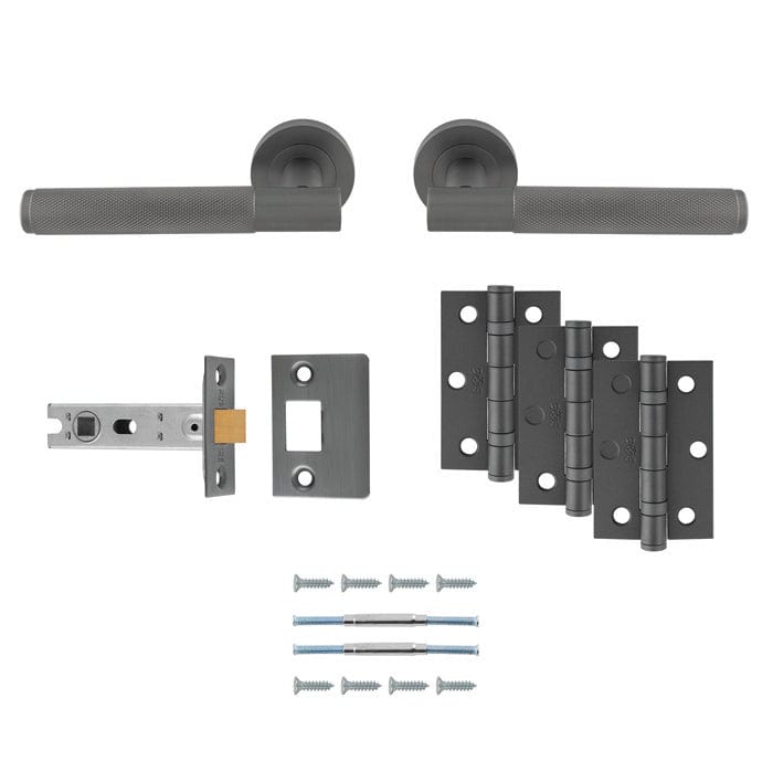 Carlisle Brass Door Furniture Anthracite / Door Packs Carlisle Brass - LAGOS LATCH PACK - ULTIMATE DOOR PACK - Anthracite