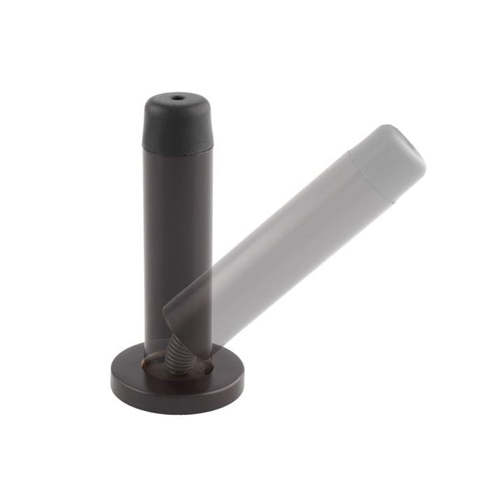 Carlisle Brass Door Furniture Matt Bronze / Projection Door Stop Carlisle Brass - Sprung Wall Mounted Doorstop On Rose - Matt Bronze