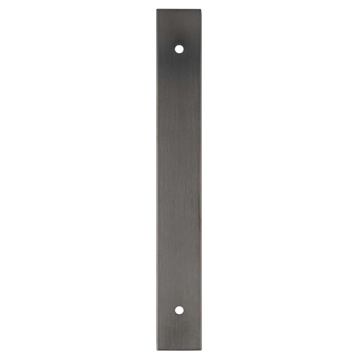 High quality image of Alexander & Wilks - Rectangular Cabinet Pull Backplate-Dark Bronze Pvd-168X22X3mm - 128mm C/C | Sku.AWBP128DBZPVD | Trade Door Handles.