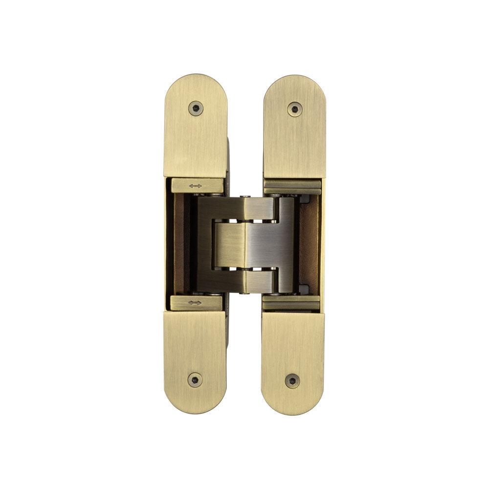 High quality image of Frelan - Ghost 3D 160mm Concealed Hinge Antique Brass Sku. CH100AB