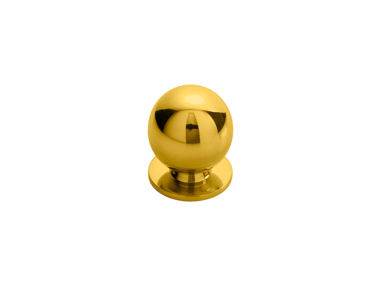 High quality image of FTD - Ball Knob 30mm - Polished Brass | Sku. ch6d | Trade Door Handles.