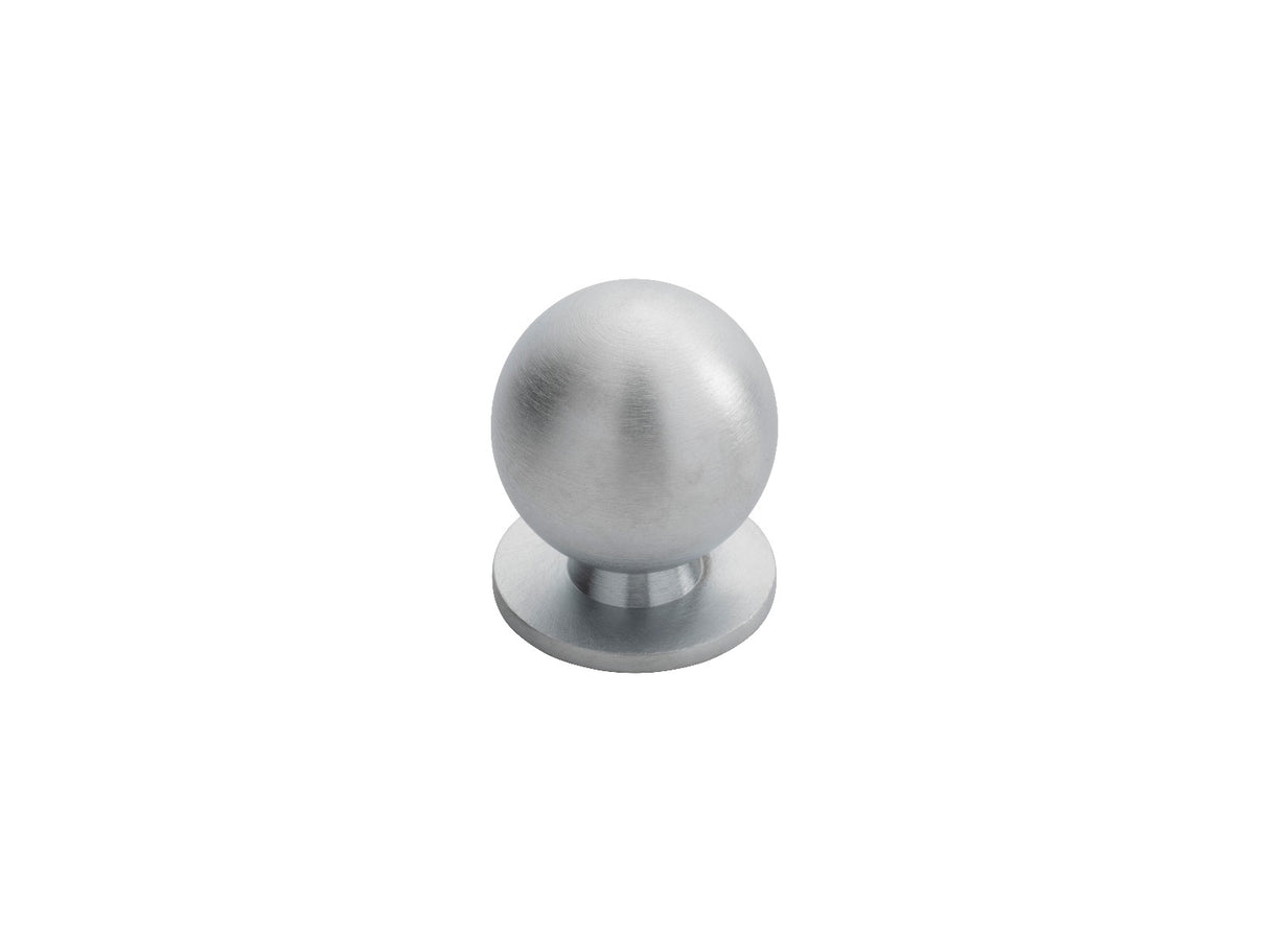 High quality image of FTD - Ball Knob Satin Chrome 30mm - Satin Chrome | Sku. ch6dsc | Trade Door Handles.