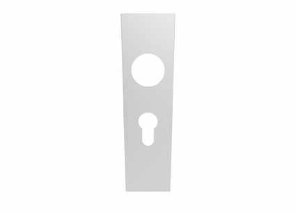 High quality image of Eurospec - Square Covers for Euro Lock Backplate 47.5mm - Satin Stainless Steel | Sku. cpse1170sss | Trade Door Handles.