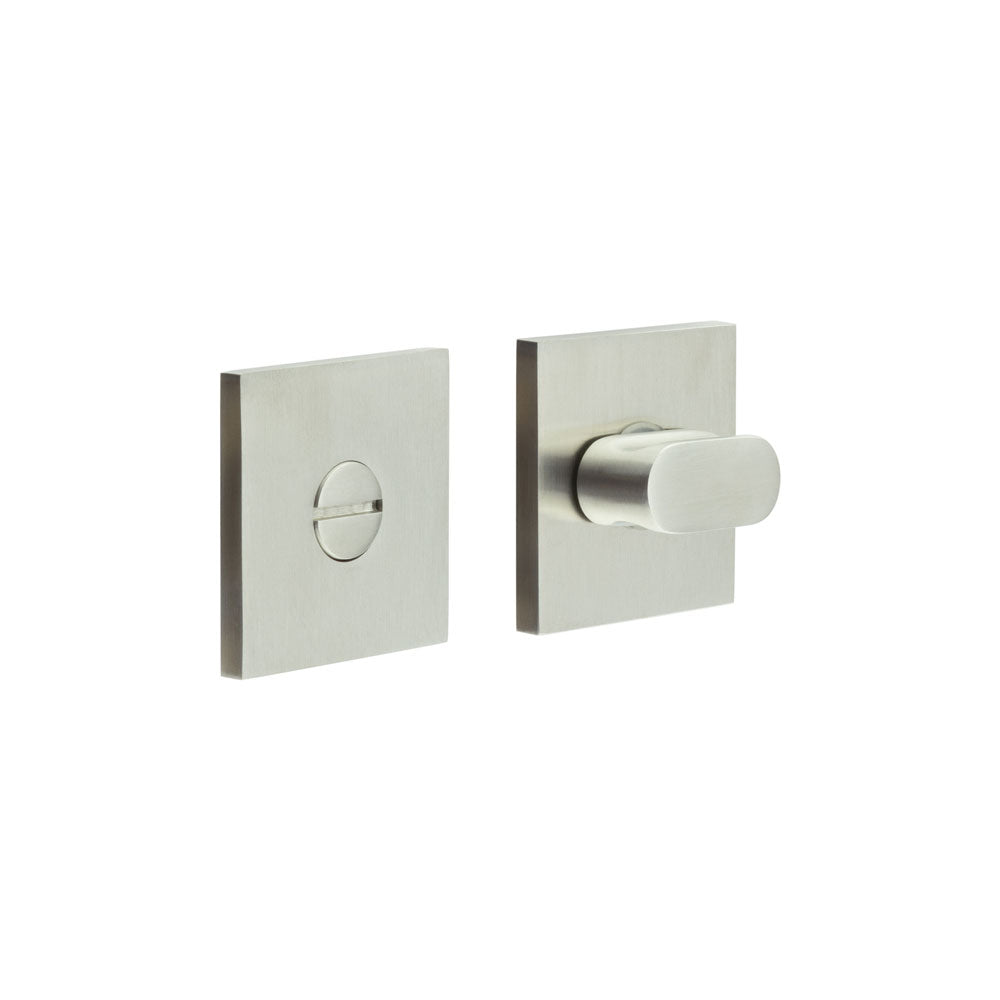 High quality image of CRES - CR-801 Satin Stainless Steel Thumb Turn & Lock Square Rose Sku. CR-801B7SSS