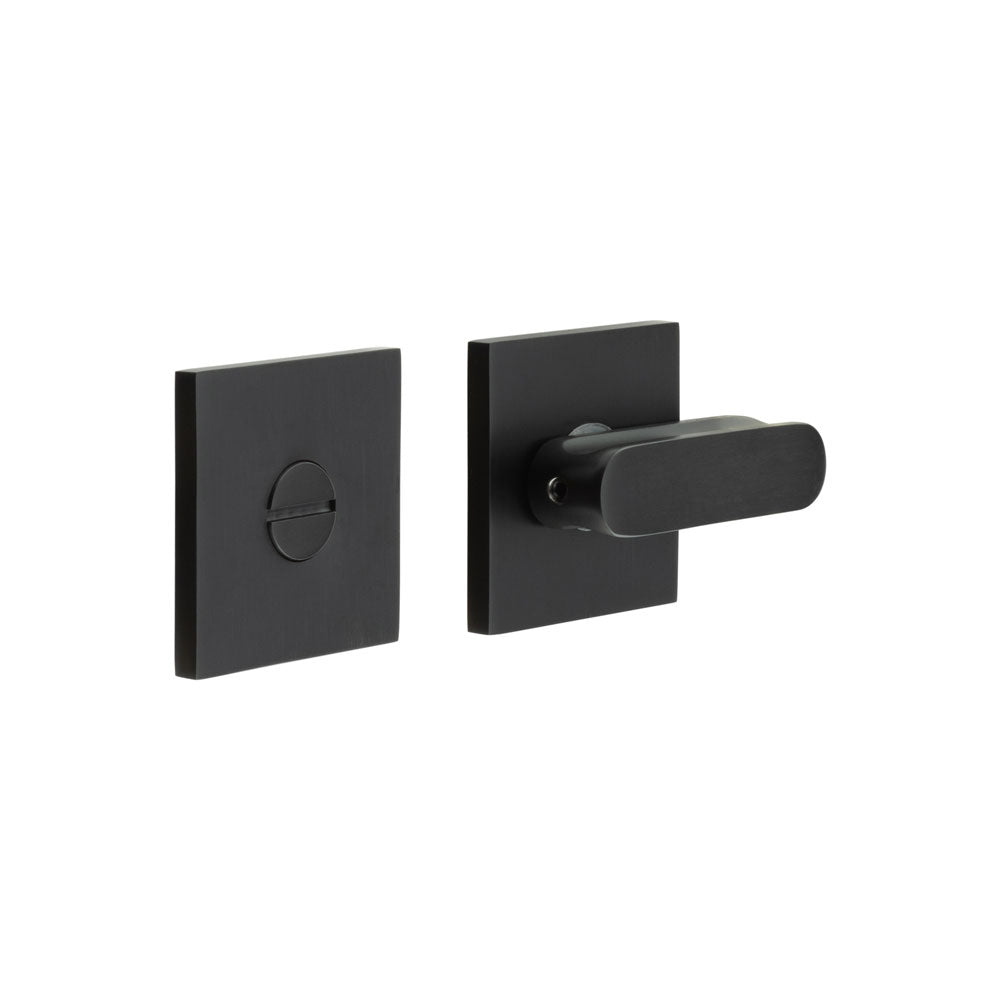 High quality image of CRES - CR-803 Black Thumb Turn & Lock Square Rose Sku. CR-803B7MB