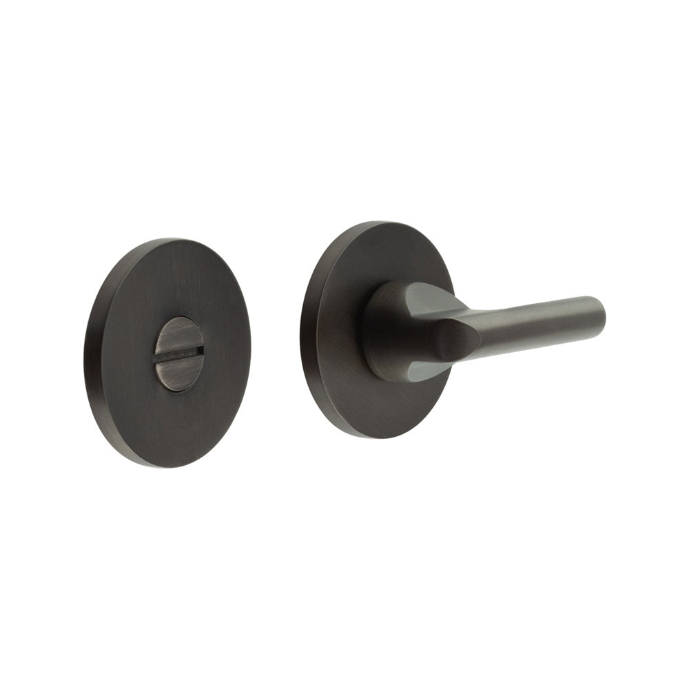 High quality image of CRES - CR-804 Dark Bronze Thumb Turn & Lock Round Rose Sku. CR-804A7DB